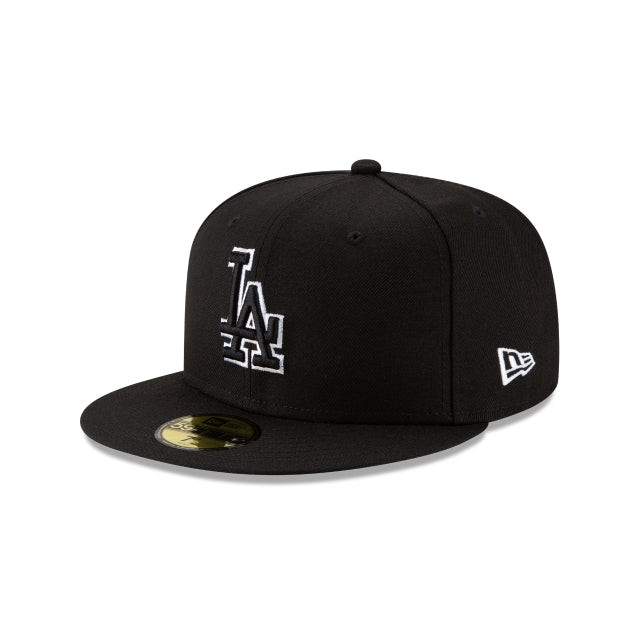 Los Angeles Dodgers Black Outline 59FIFTY Fitted Hat | New Era