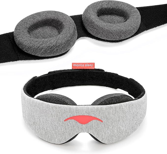 Manta Sleep Mask - 100% Light Blocking Eye Mask, Zero Eye Pressure, Comfortable & Adjustable Slee... | Amazon (US)