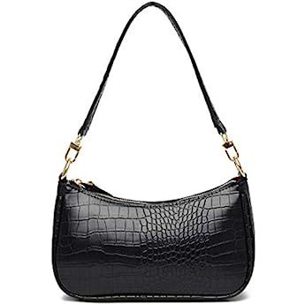 Small Purse for Women, Retro Classic Tote HandBag Shoulder Bags Crocodile Pattern Clutch Purse with  | Amazon (US)