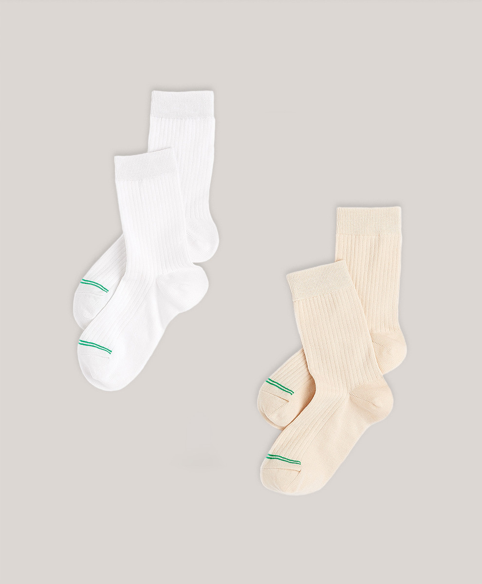 Women’s Crew Socks 2-pack made with Organic Cotton | Pact | Pact Apparel