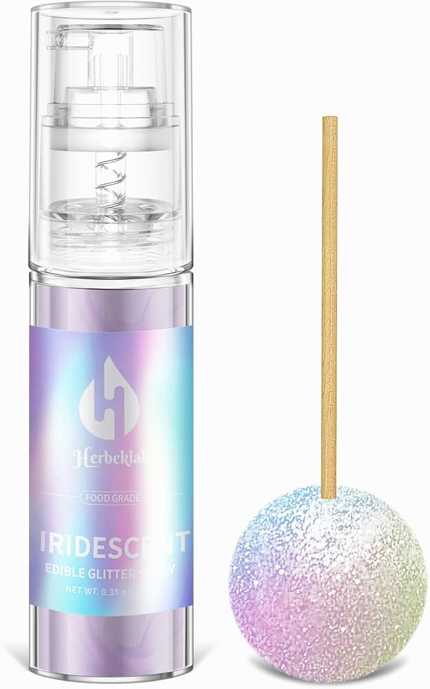 Iridescent Edible Glitter - Herbeklab Edible Glitter Spray 10g Edible Iridescent Glitter for Cake... | Amazon (US)