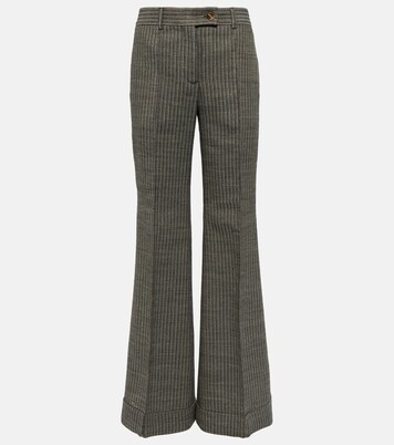 Pinstripe wool-blend flared pants | Mytheresa (US/CA)