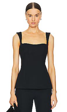 Clea Simona Panelled Top in Black from Revolve.com | Revolve Clothing (Global)