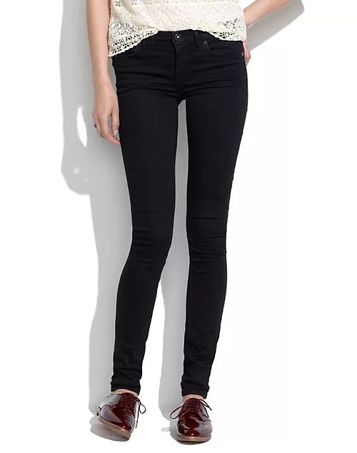 8" Skinny Jeans in Black Frost | Madewell