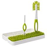 Boon Trip Silicone Travel Bottle Drying Rack - Portable Baby Bottle Drying Rack and Baby Bottle Brush Set - Travel Bottle Cleaner Kit - Baby Travel Essential - Green and White | Amazon (US)