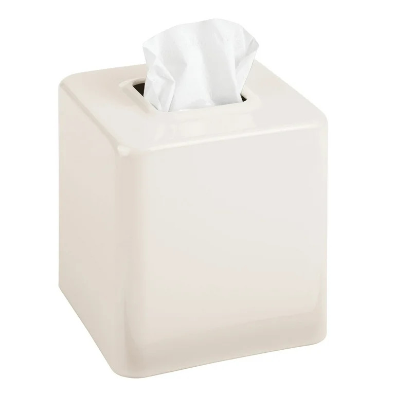 mDesign Metal Square Tissue Box Cover, Modern Facial Paper Holder - Accessories for Bathroom Vani... | Walmart (US)