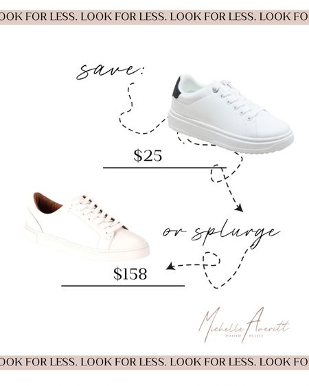 Save versus splurge on these white sneakers! I own the splurge pair, and personally love them!

White sneaker, casual outfit ideas, look for less 

#LTKshoecrush #LTKworkwear #LTKstyletip