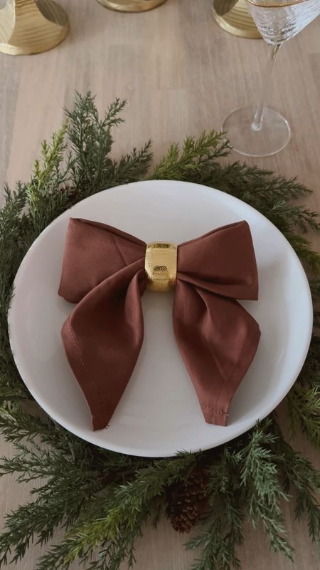 How to make a bow napkin ✨ here’s what you need

#bow #christmas 

#LTKHoliday