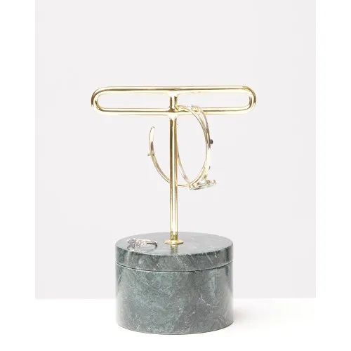 Loop Green Marble Pot Jewellery Stand | Oliver Bonas (Global)