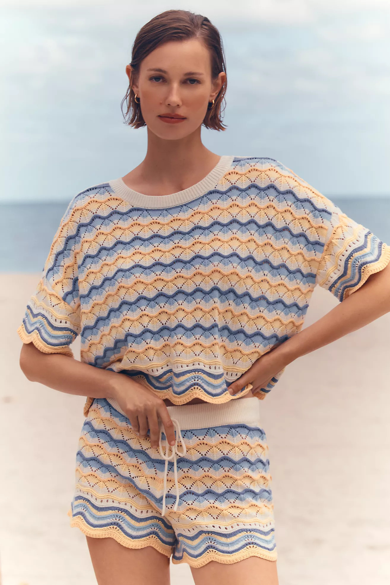LSPACE Sun Chaser Crochet Crop Top | Anthropologie (US)