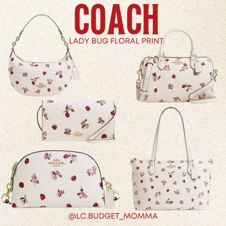 Ladybug Floral Print 😍

#coach #coachoutlet #purse #ootd 

#LTKWorkwear #LTKItBag #LTKGiftGuide