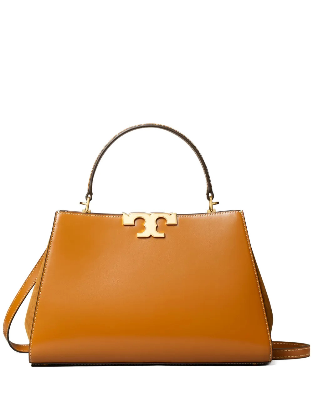 Tory Burch Eleanor leather satchel bag - Brown | Farfetch Global