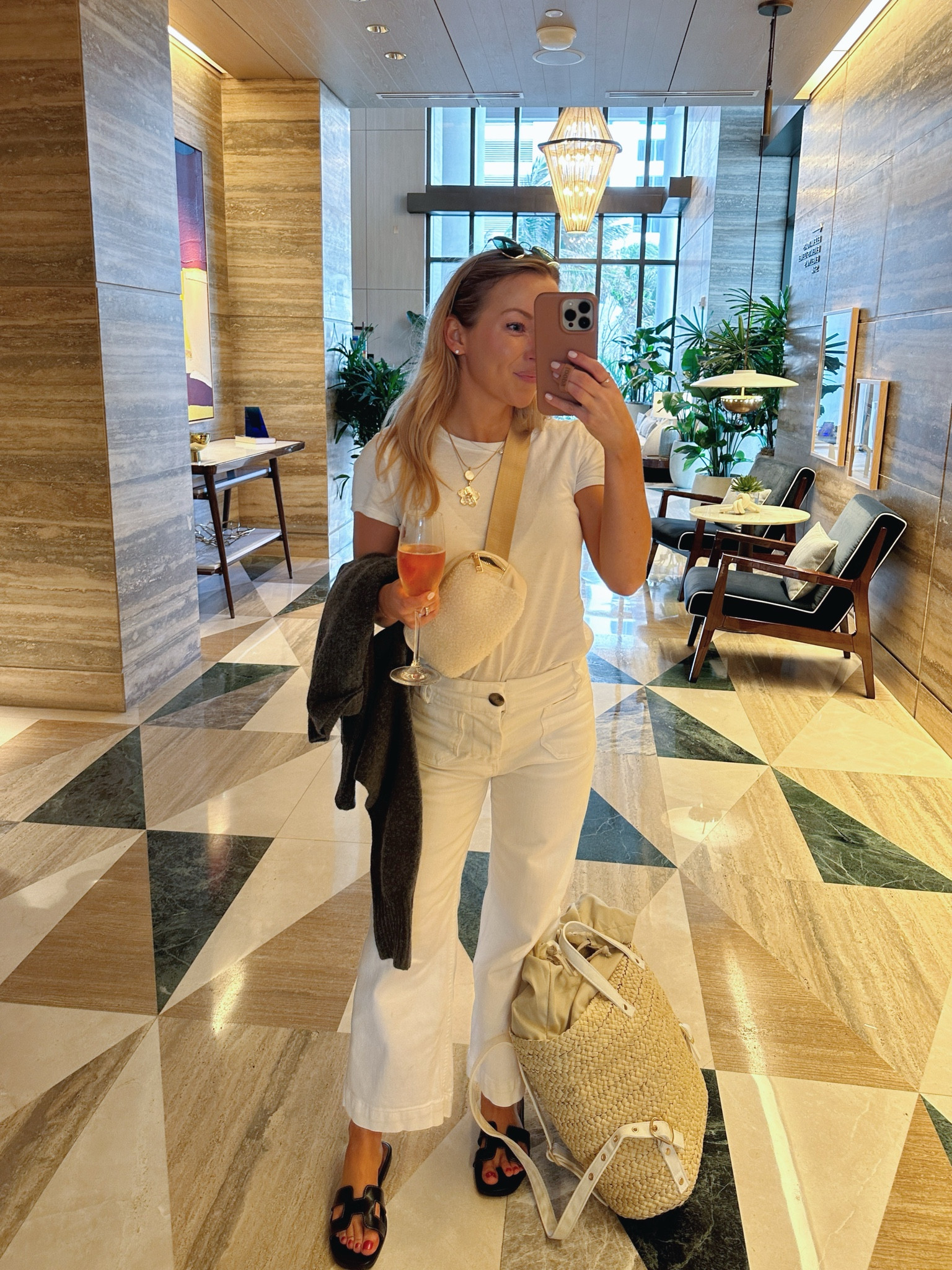 Travel outfit today for NYC ➡️ FL. Jeans are true to size! 🤍 #whitejeans #Anthropologie #whiteT

#LTKitbag #LTKSeasonal #LTKtravel