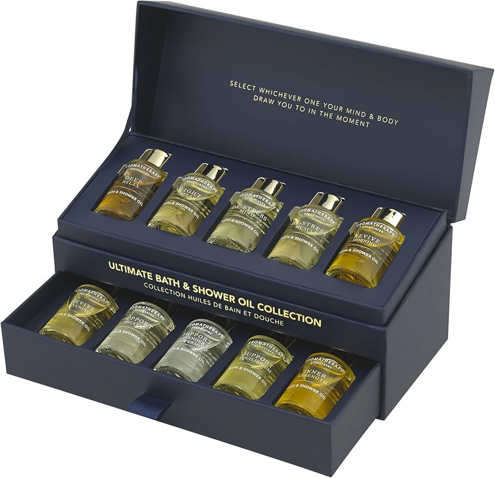 Aromatherapy Associates Essential Oil Blends – Luxury Body and Shower Oils for Dry Skin and Dai... | Amazon (US)