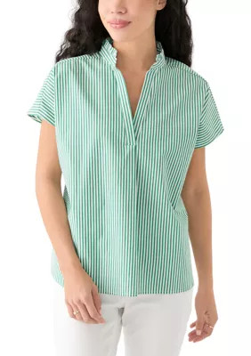 Crown & Ivy™ Women's Dolman Sleeve Ruffle Neck Top | Belk