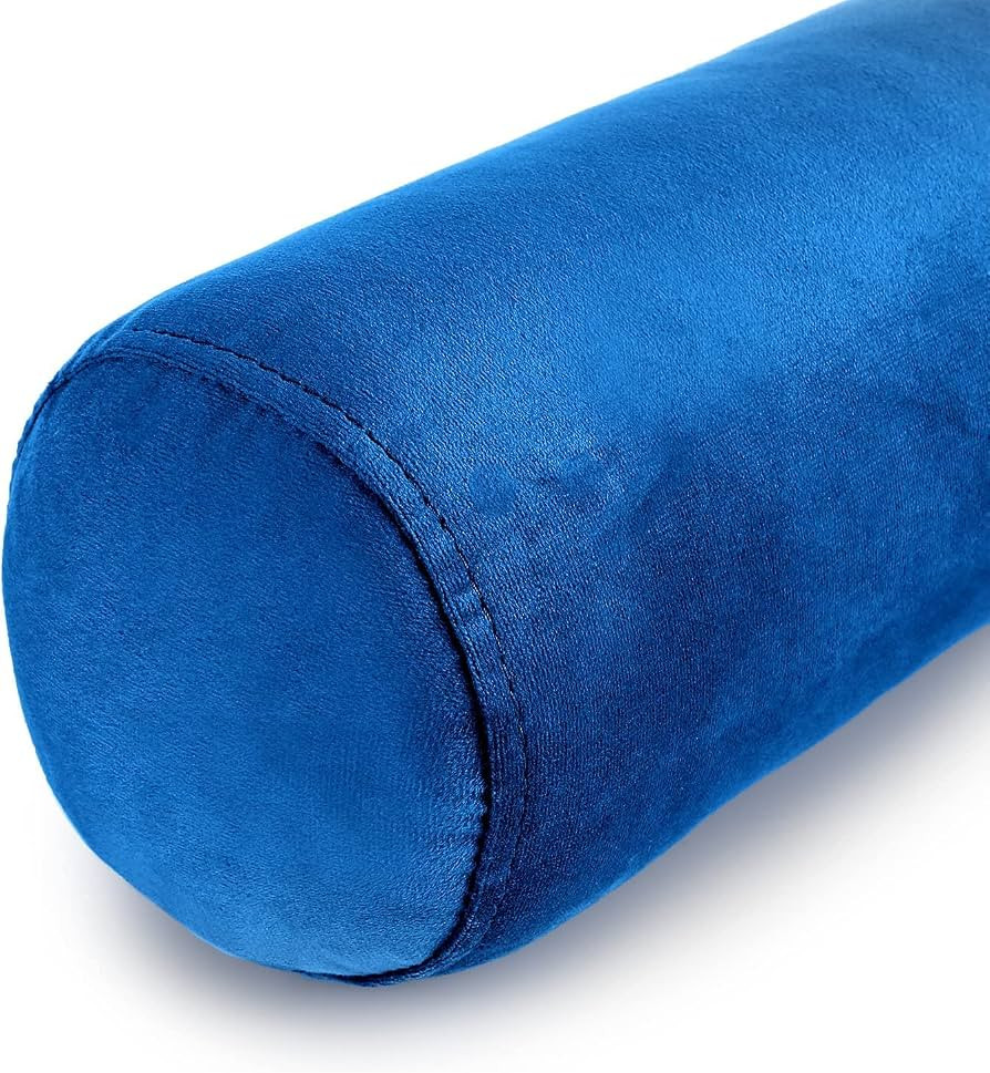 Vesgantti Round Bolster Pillow for Mid Century Modern Velvet Love Seats Sofa, Ergonomically Desig... | Amazon (US)