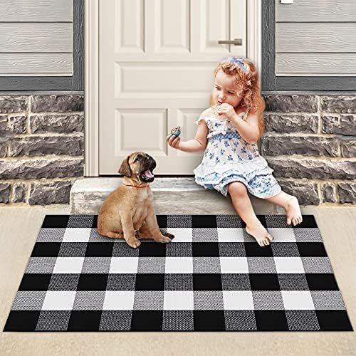 Amazon.com: LulusVente Buffalo Plaid Outdoor Rug – 27.5x43in Machine Washable 2.1lbs Hotel Grad... | Amazon (US)