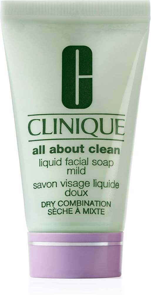 Clinique 3-Step All About Clean Liquid Gentle Facial Cleanser Soap For Dry Combination Skin | Typ... | Amazon (US)