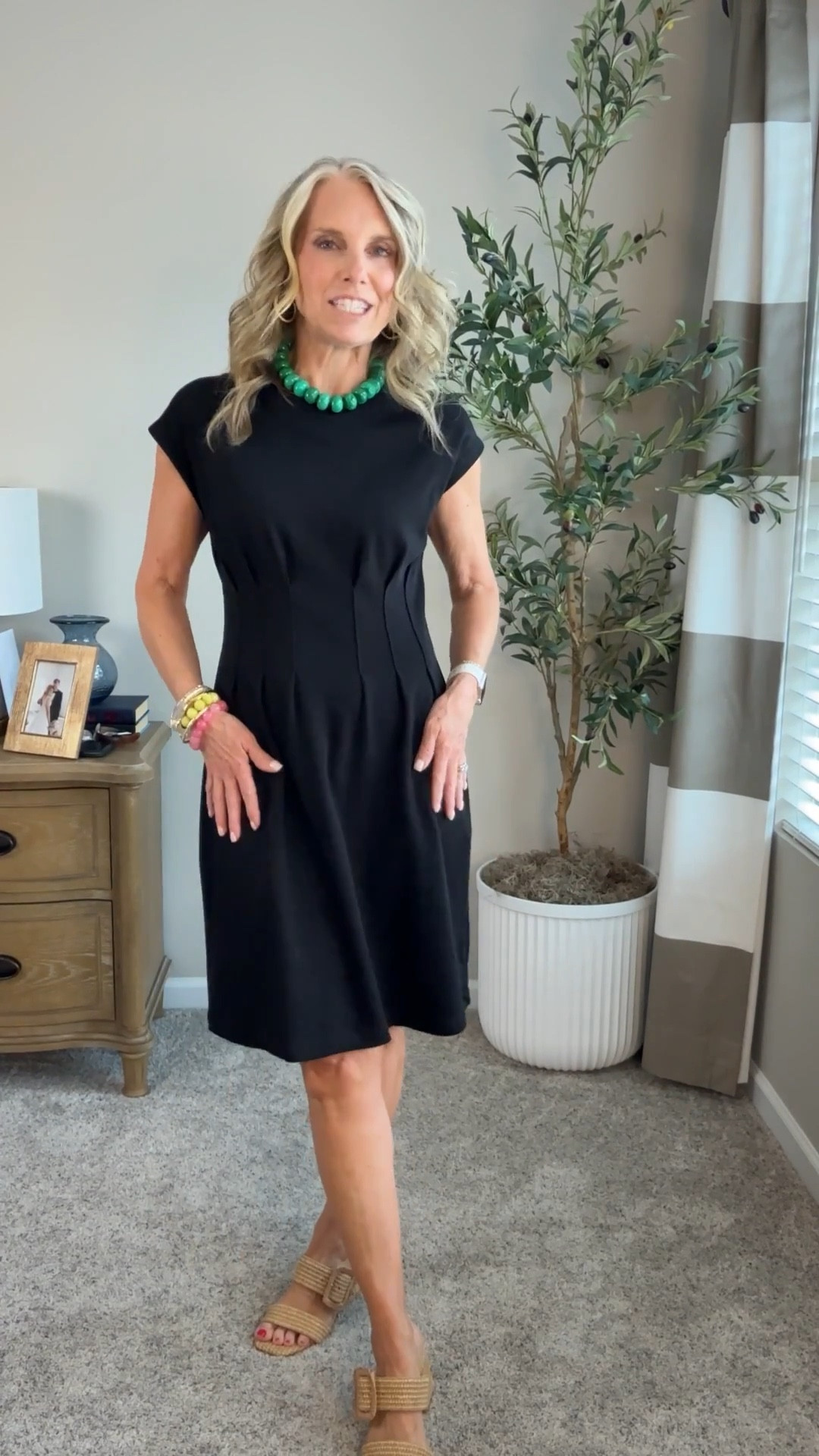 Soft knit LBD. Wearing XS. Wear for work or with a sandal/sneakers for casual look. Use COAST20 on Allie + Bess

#LTKgrwm #LTKOver40