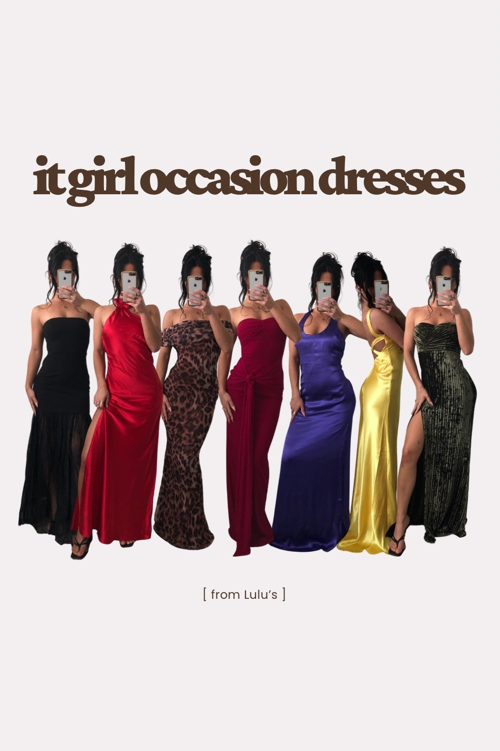 I model xs in all! Perf event dresses