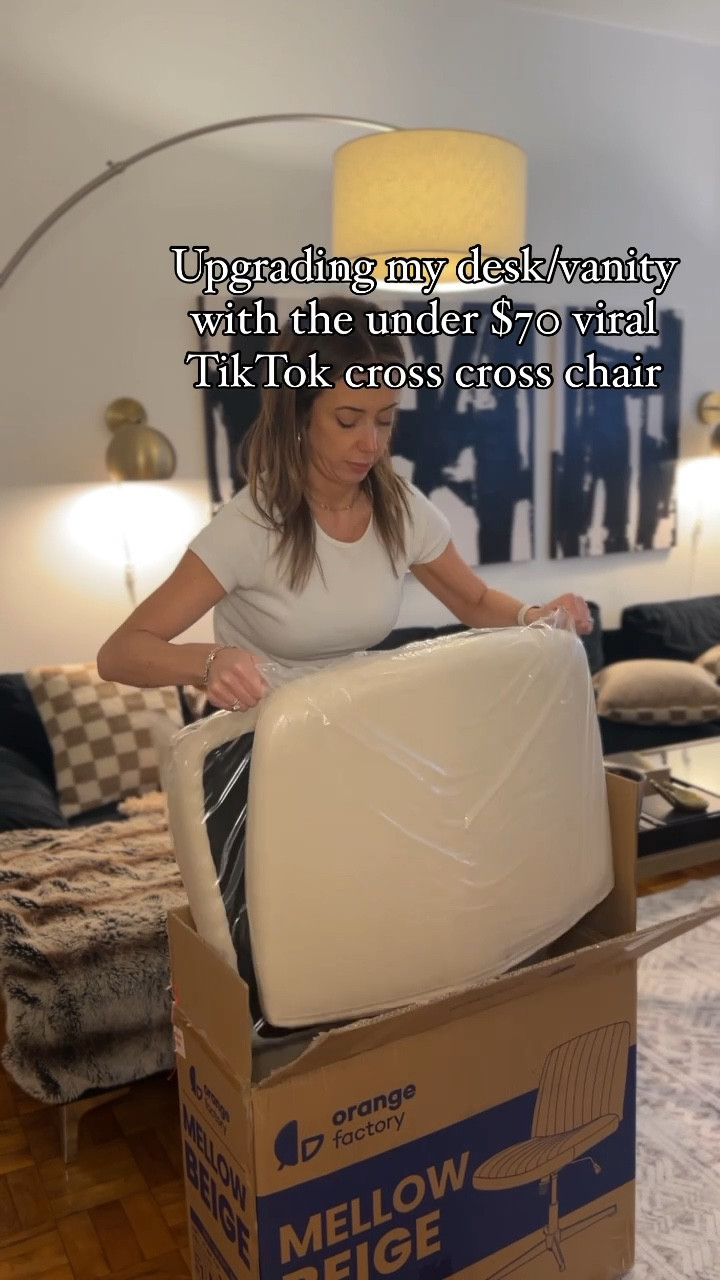 Watch me assemble the TikTok viral cross chair that I found on Amazon under $70! The perfect addition to my desk/vanity and so comfy!

#LTKhome #LTKfindsunder100 #LTKVideo