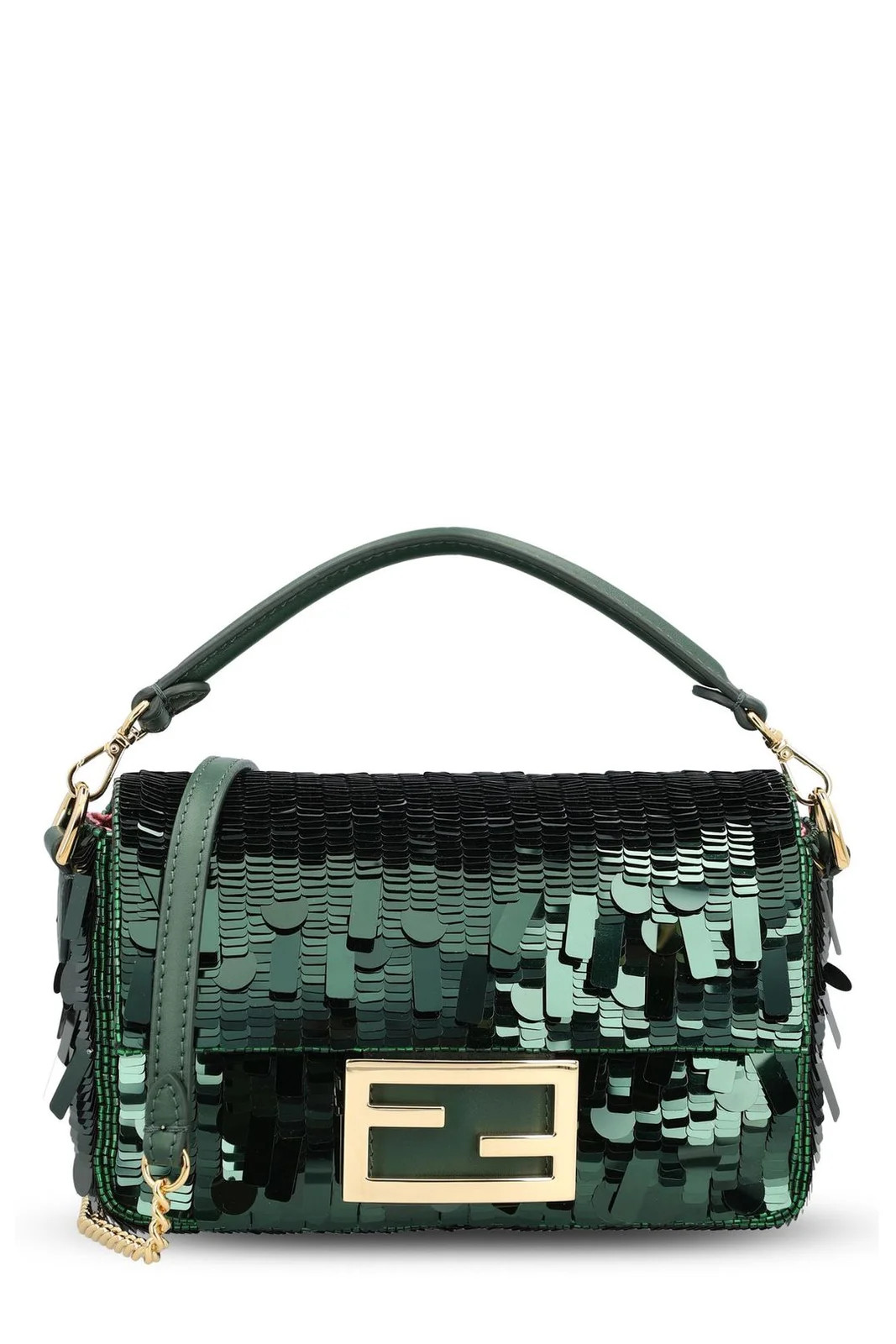 Fendi Sequin Embellished Baguette Mini Tote Bag | Cettire Global