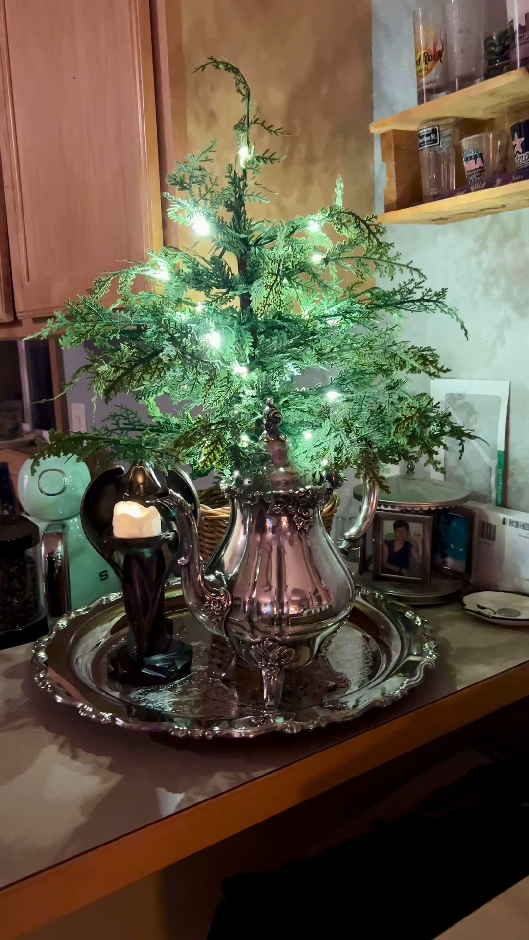 Mixing old with new:  A Christmas decor moment created with new and vintage finds.

#LTKHome #LTKSeasonal #LTKHoliday