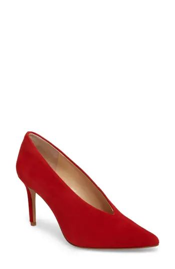 Women's Vince Camuto Ankia Suede Pump, Size 4 M - Red | Nordstrom