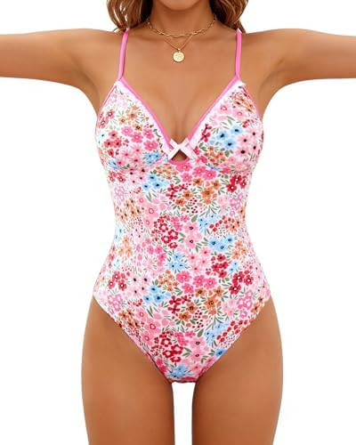 Jolefille Underwire One Piece Swimsuit for Women Tummy Control Bathing Suit Modest Push Up Swim S... | Amazon (US)