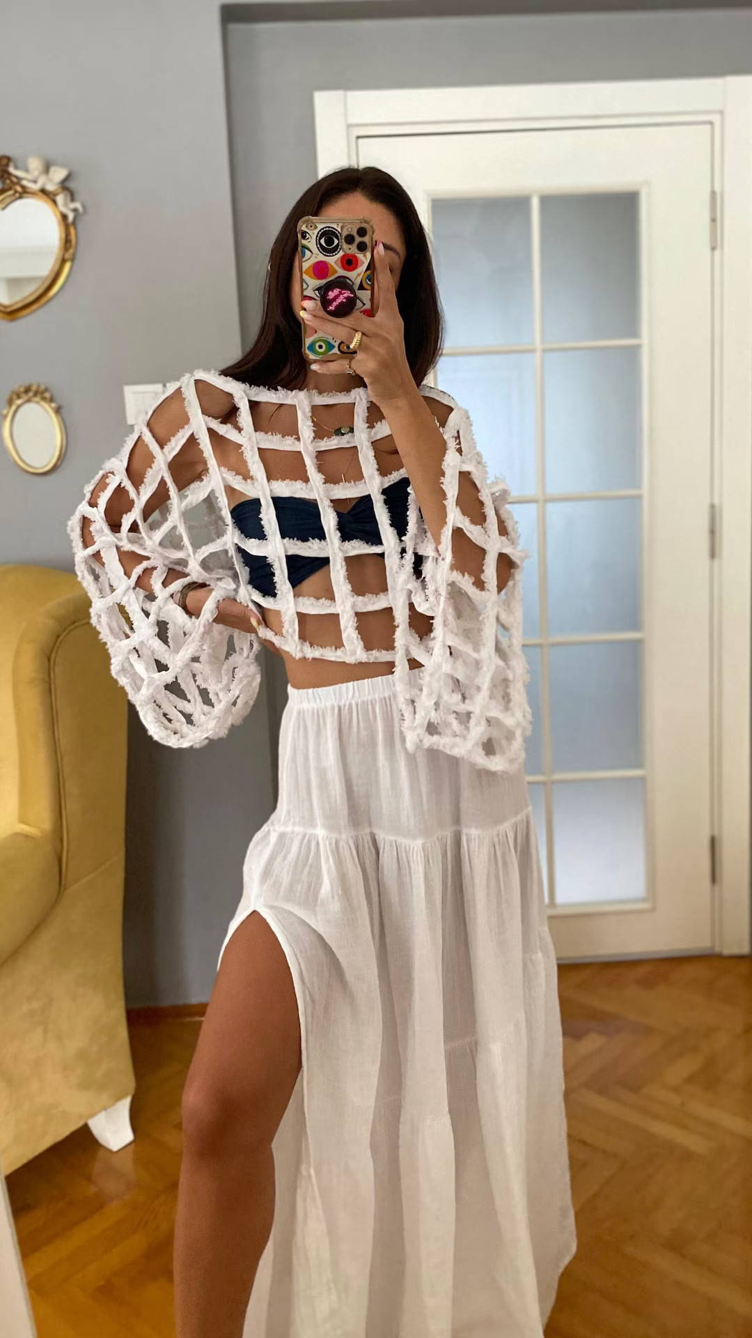 Boho Cotton Crop Top:linen Handmade Blouse, Resort Wear,beach Cover Up,gift - Etsy | Etsy (US)