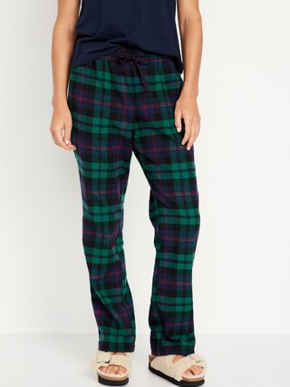 Mid-Rise Flannel Pajama Pants for Women | Old Navy (US)