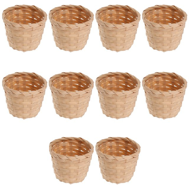 NUOLUX 10pcs Rural Woven Baskets Fruit Arrangement Baskets Portable Storage Baskets | Walmart (US)