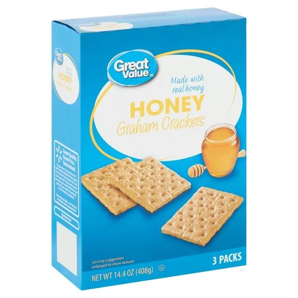 Great Value Honey Graham Crackers, 14.4 oz - Walmart.com | Walmart (US)