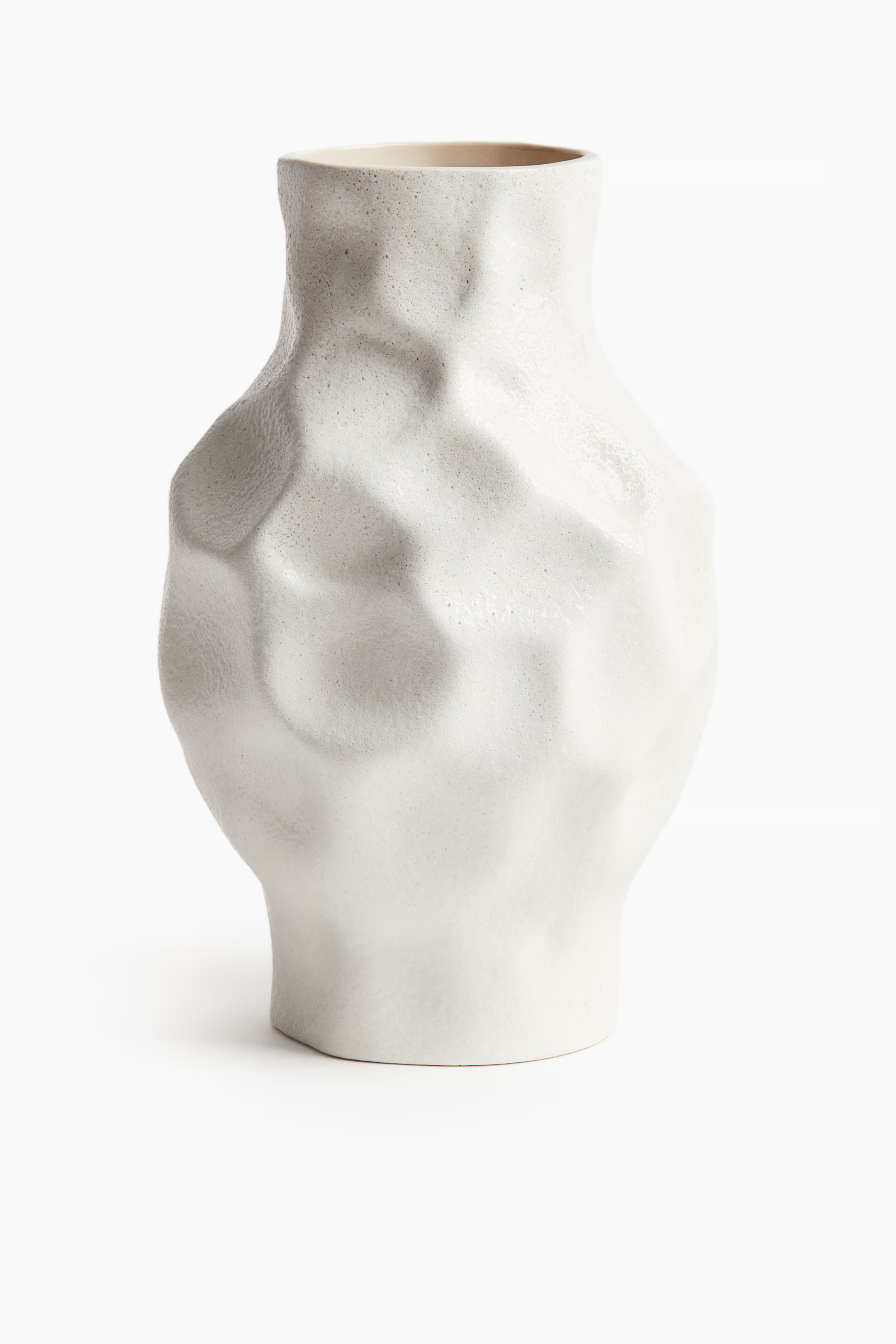 Large Stoneware Vase - Light beige - Home All | H&M US | H&M (US + CA)