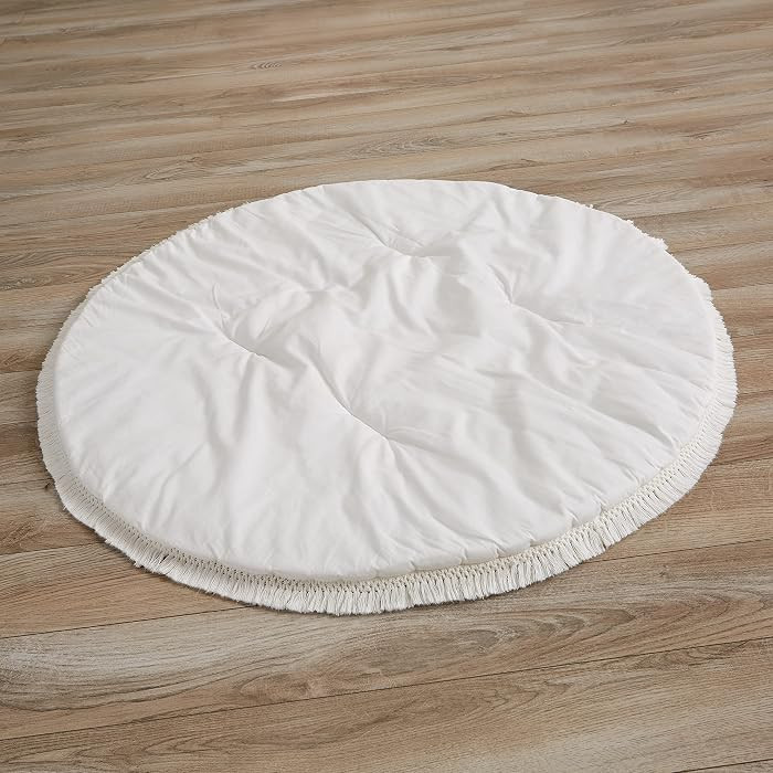 Sweet Jojo Designs Ivory Boho Bohemian Girl Boy Baby Playmat Tummy Time Infant Play Mat - Gender ... | Amazon (US)