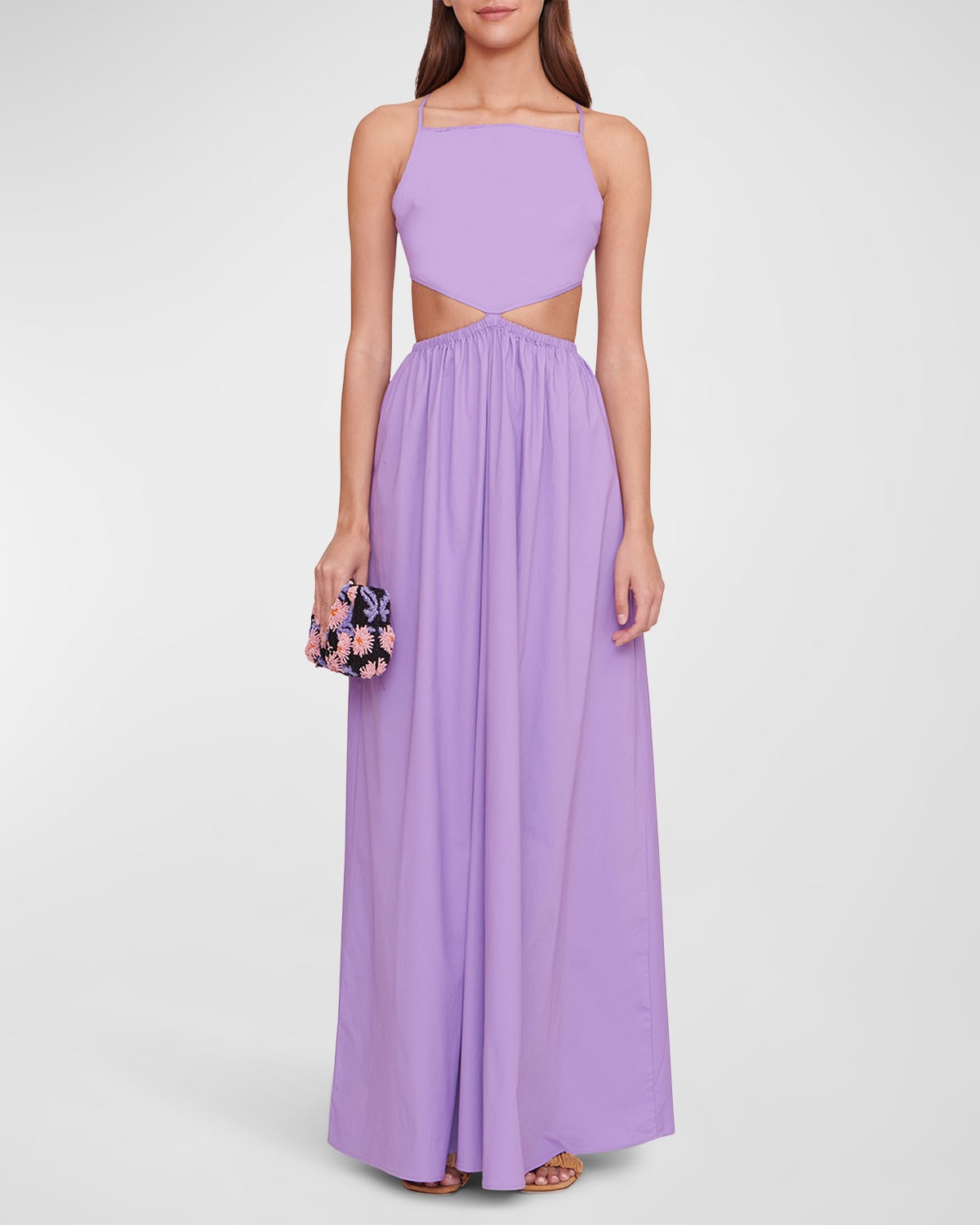 Myla Back-Tie Cutout-Waist Maxi Dress | Neiman Marcus