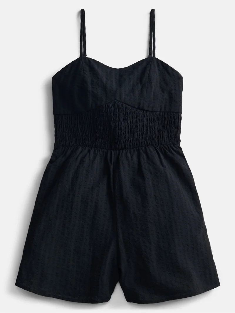 Weekend Academy Girls Smocked Seersucker Romper, Sizes 4-18 | Walmart (US)