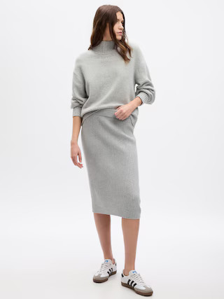 CashSoft Rib Midi Sweater Skirt | Gap (US)