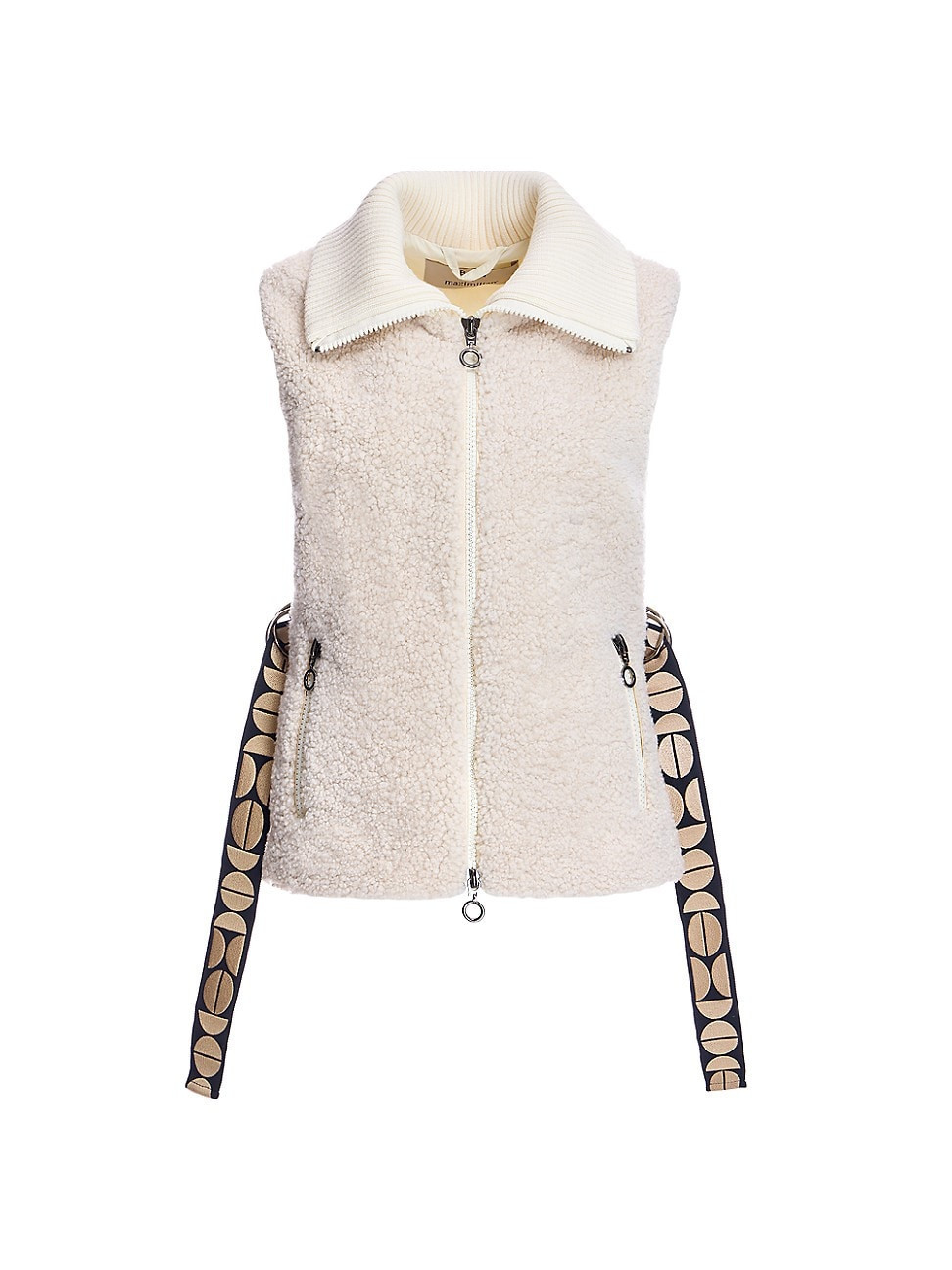 Women's Shearling Lamb & Quilted Shell Vest - Butter | Saks Fifth Avenue