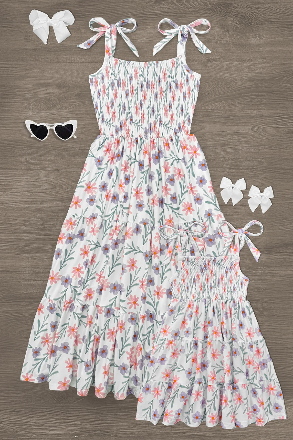 Mom & Me - Pink & Purple Floral Dress | Sparkle In Pink