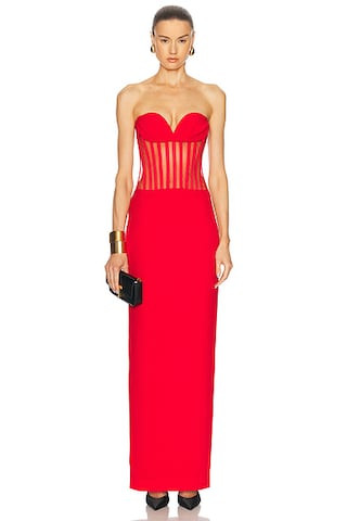 Sweetheart Exposed Bustier Maxi Dress | FWRD 