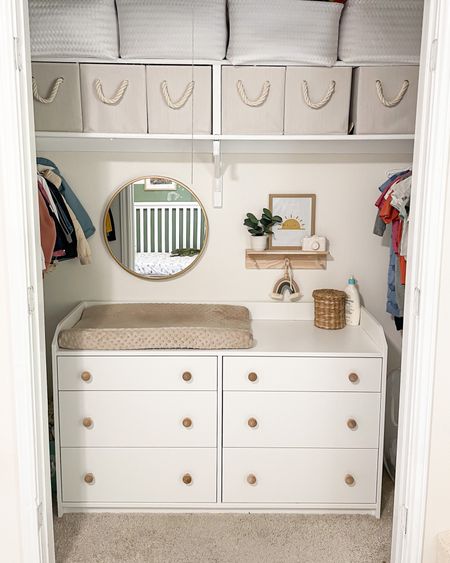 My toddler’s closet space ✨ a cute idea for a nursery or kids room for extra space in a small room with a closet! The exact dresser and clothes racks are from IKEA! I couldn’t link those so I linked similar ones! 

Toddler, baby, closet, nursery, kids room, decor idea, baby room, closet space, target, Walmart, Amazon, ikea

#LTKhome #LTKunder100 #LTKunder50