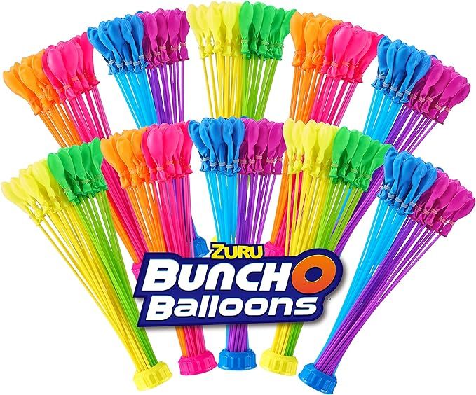 Bunch O Balloons Neon Colors (10 Pack) by ZURU, 350+ Rapid-Filling Self-Sealing Neon Colored Wate... | Amazon (US)