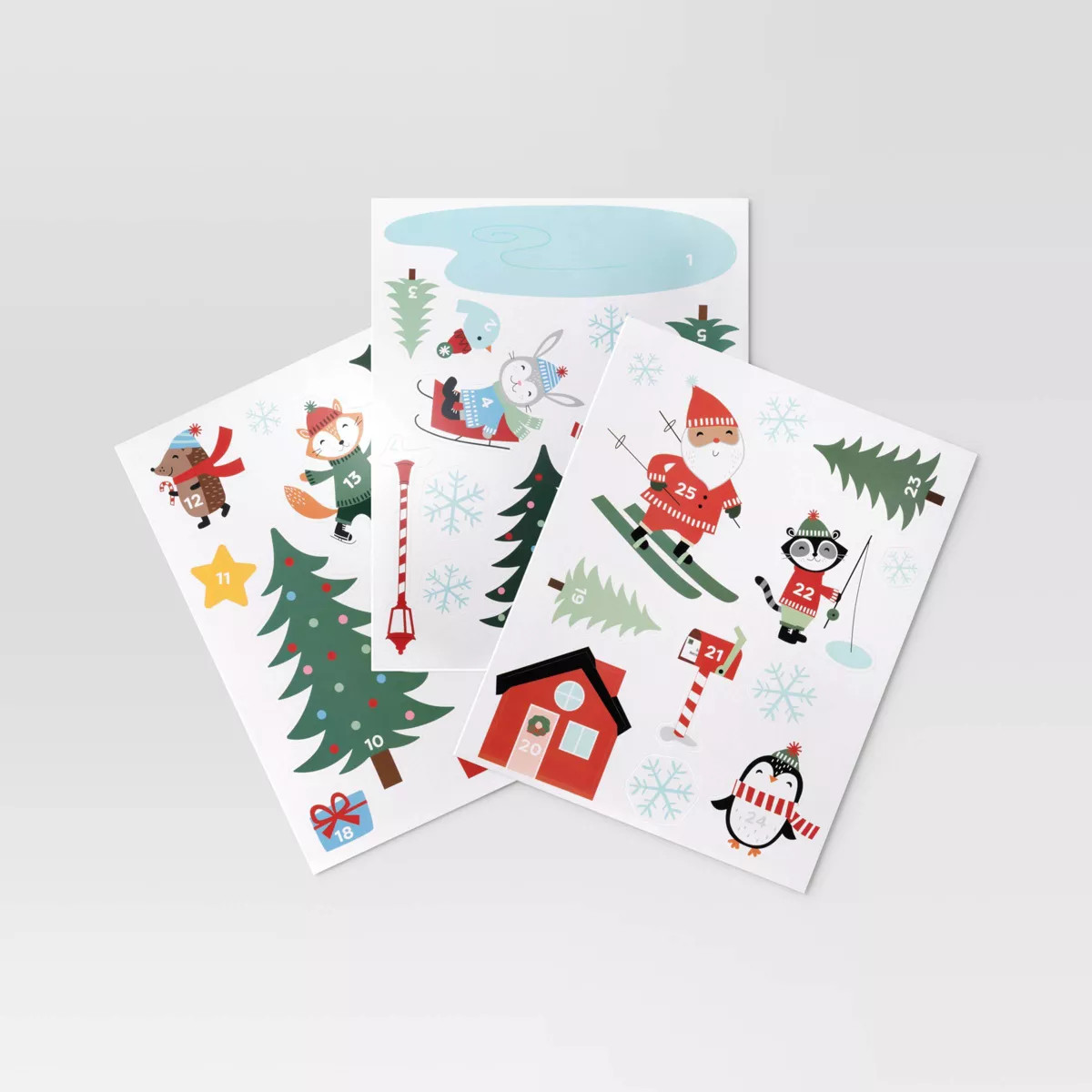 38ct Christmas Countdown Kid's Activity Peel and Stick Wall Decals - Wondershop™ | Target