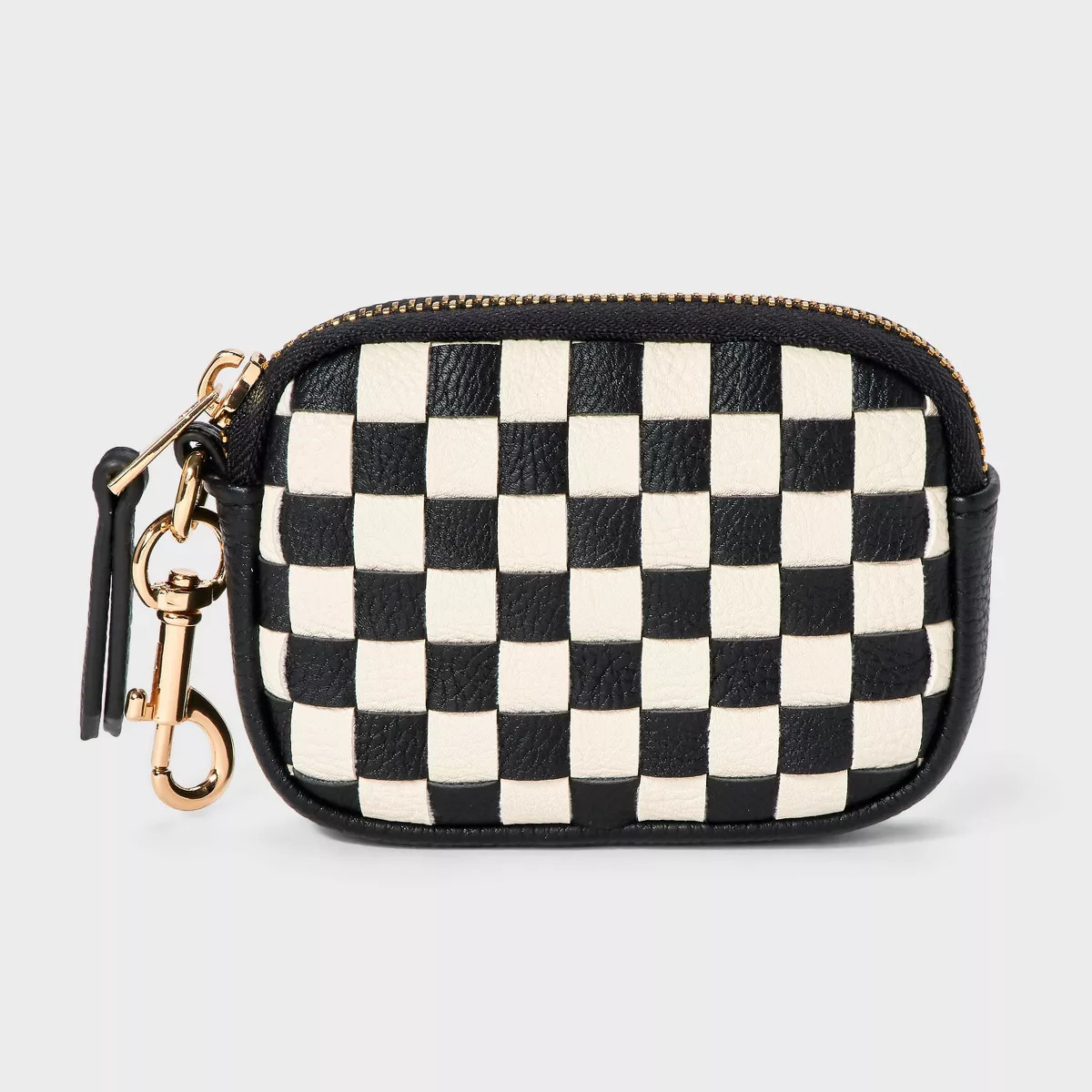 Checkered Camera Bag Pouch Wristlet - Universal Thread™ Tan/Cream | Target