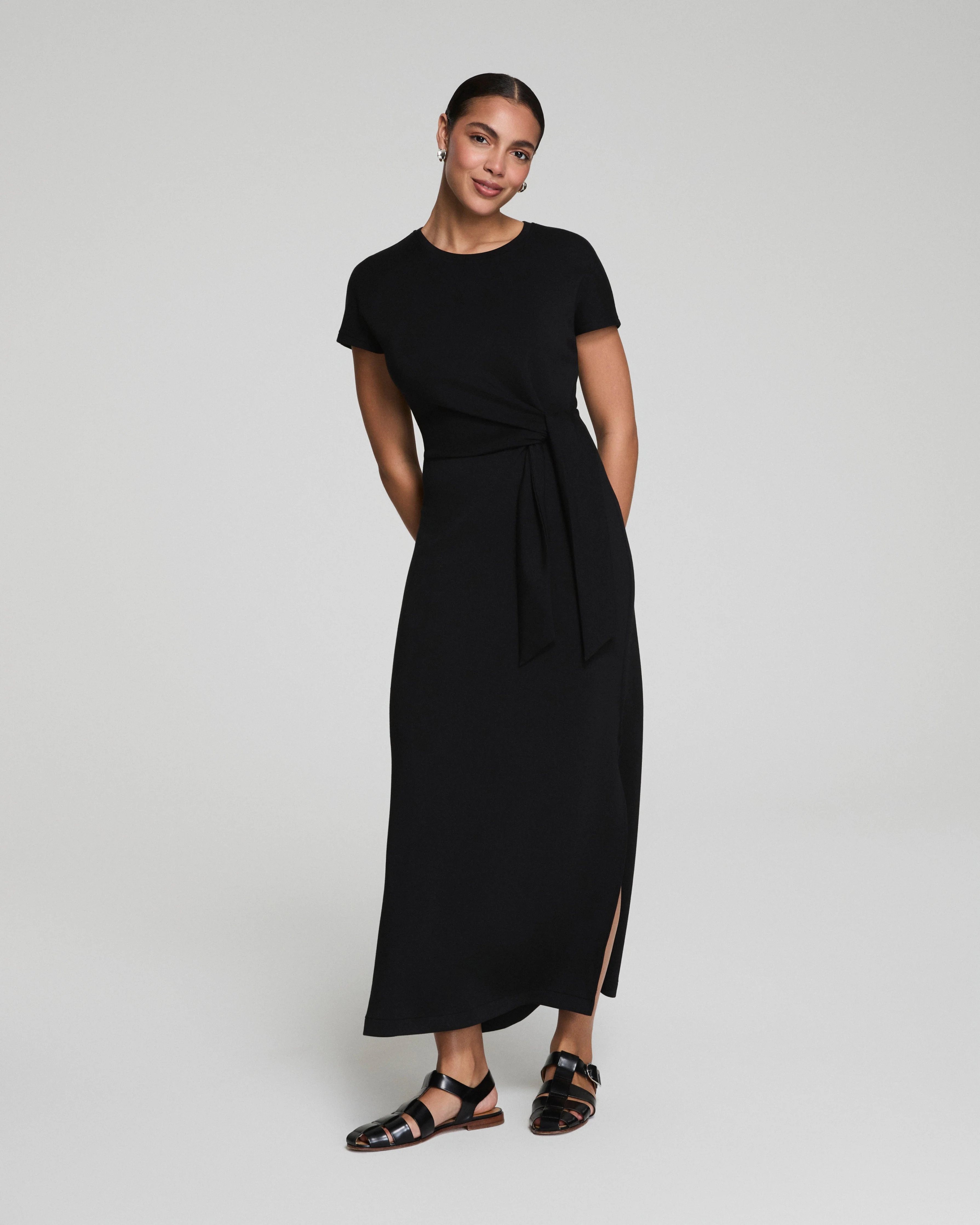 AirEssentials Tie-Waist Maxi Dress – Breathable & Soft | SPANX | Spanx