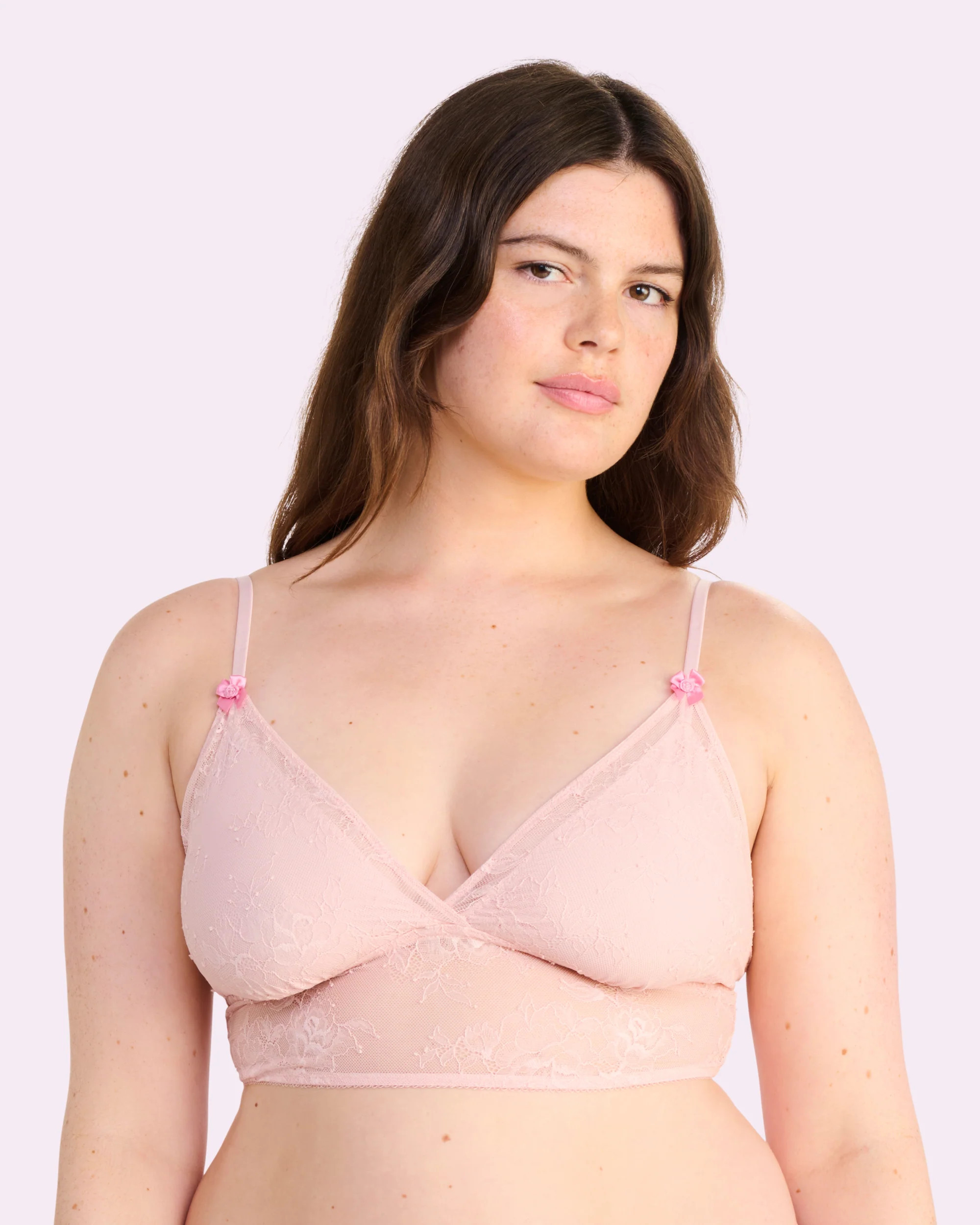 That Lace Longline Bralette | That Lace (Blushing Rose) | Parade