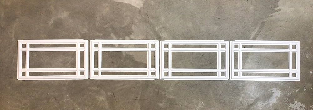4 Clopay Prairie Replacement Decorative Inserts for Short Panel Clopay Garage Doors White | Amazon (US)