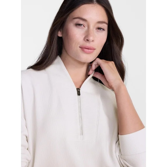 Avia Women's Ottoman Half Zip Pullover, Sizes XS-XXXL | Walmart (US)