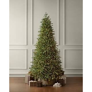 9 ft Elegant Twinkling Grand Fir LED Pre-Lit Artificial Christmas Tree with Timer T31 | The Home Depot